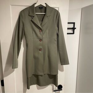 Vintage Green Dress and Jacket Two Piece Set - My Michelle